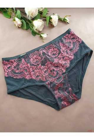 Високі трусики сліпи з мережива та мікросіточки з ефектом утяжки Lanny Mode 51826